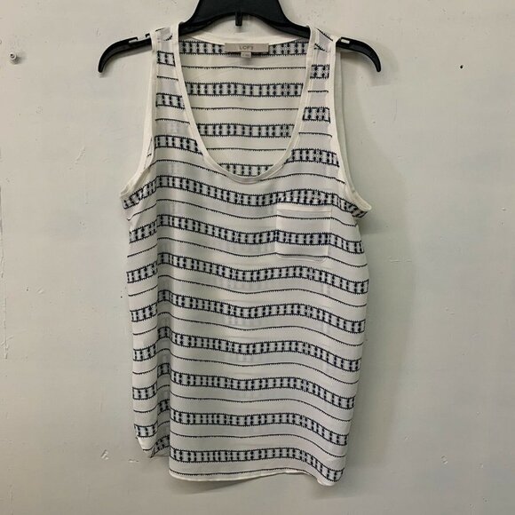 Ann Taylor LOFT Multicolor Printed Tank Sleeveless Blouse - Picture 1 of 4